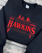 Stranger Vibes Hawkins Embroidered Sweatshirt