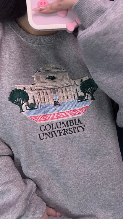 Columbia University Embroidered Sweatshirt | Columbia Lions Hoodie