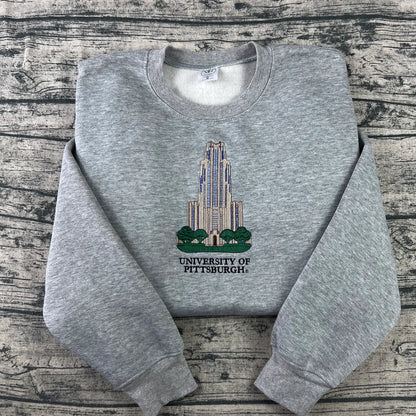 PITTSBURGH University Embroidered Sweatshirt