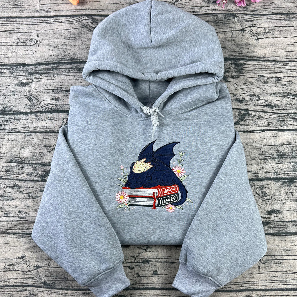 Dragon Book Embroidered Sweatshirt
