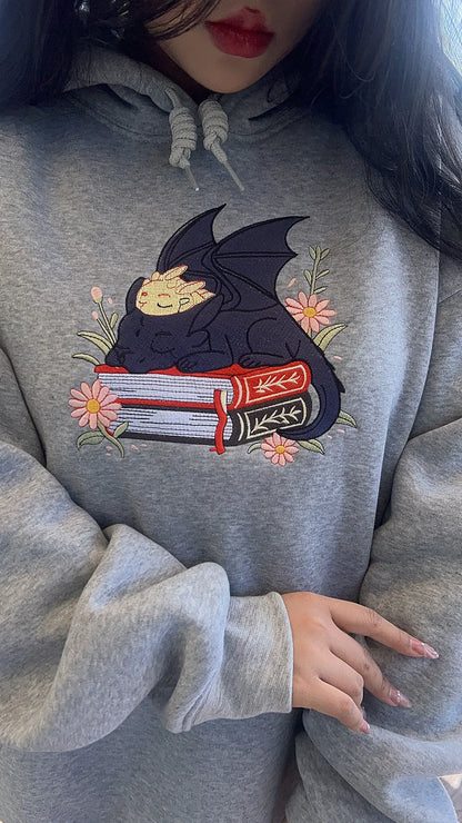 Dragon Book Embroidered Sweatshirt