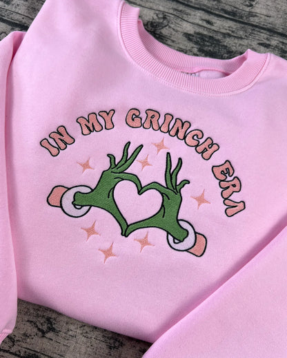 In My Grinch Era Embroidered Sweatshirt