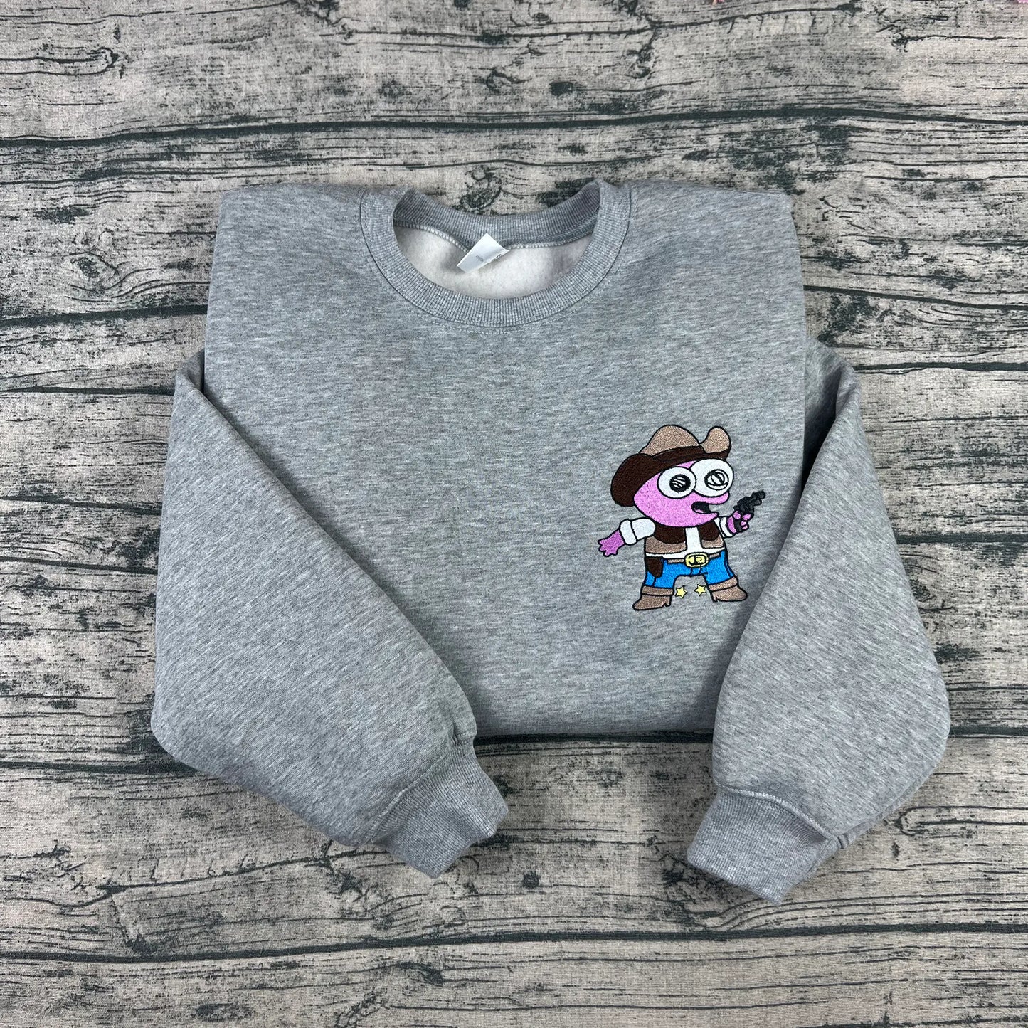 Smiling Friends Cowboy Pim Embroidery