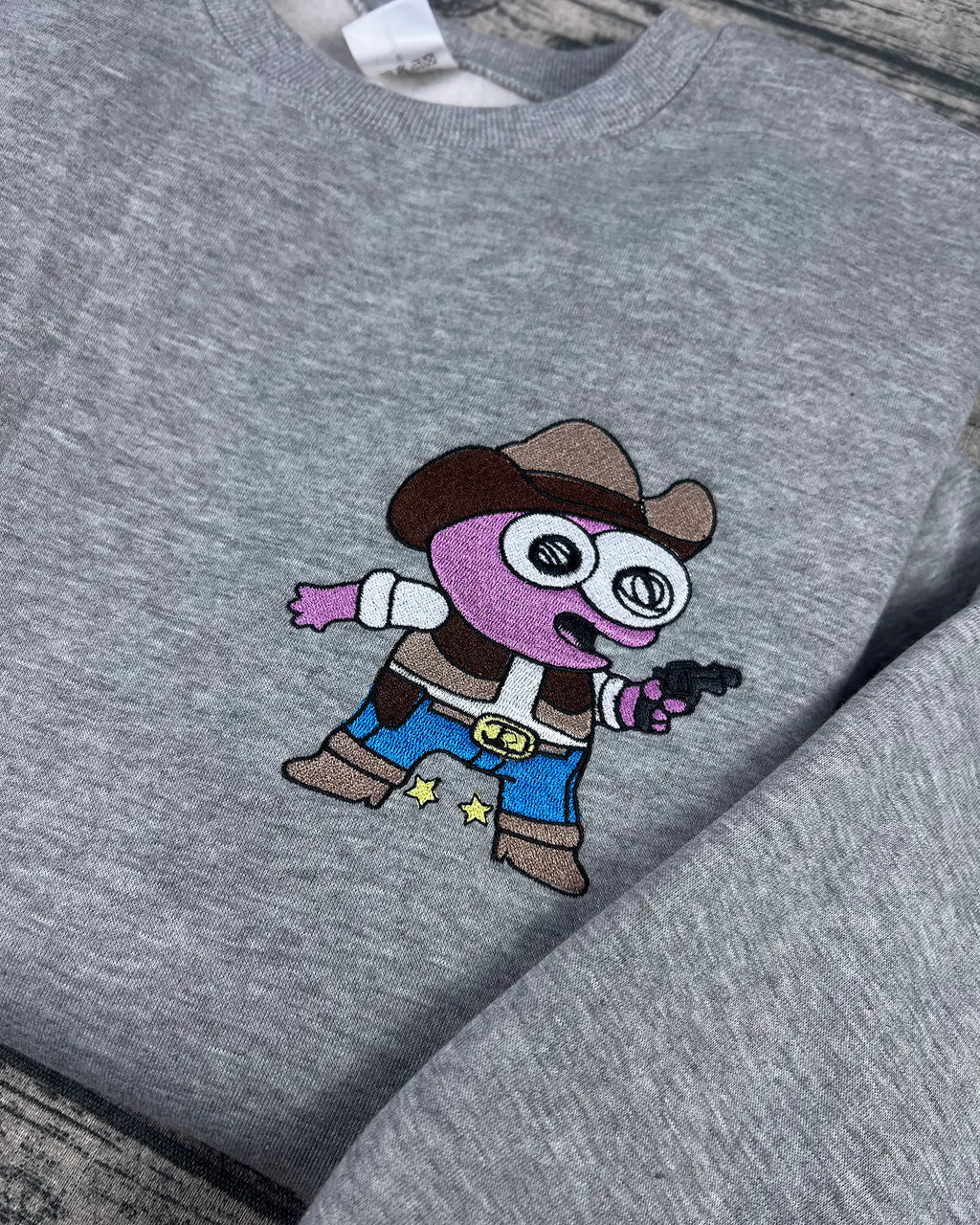 Smiling Friends Cowboy Pim Embroidery