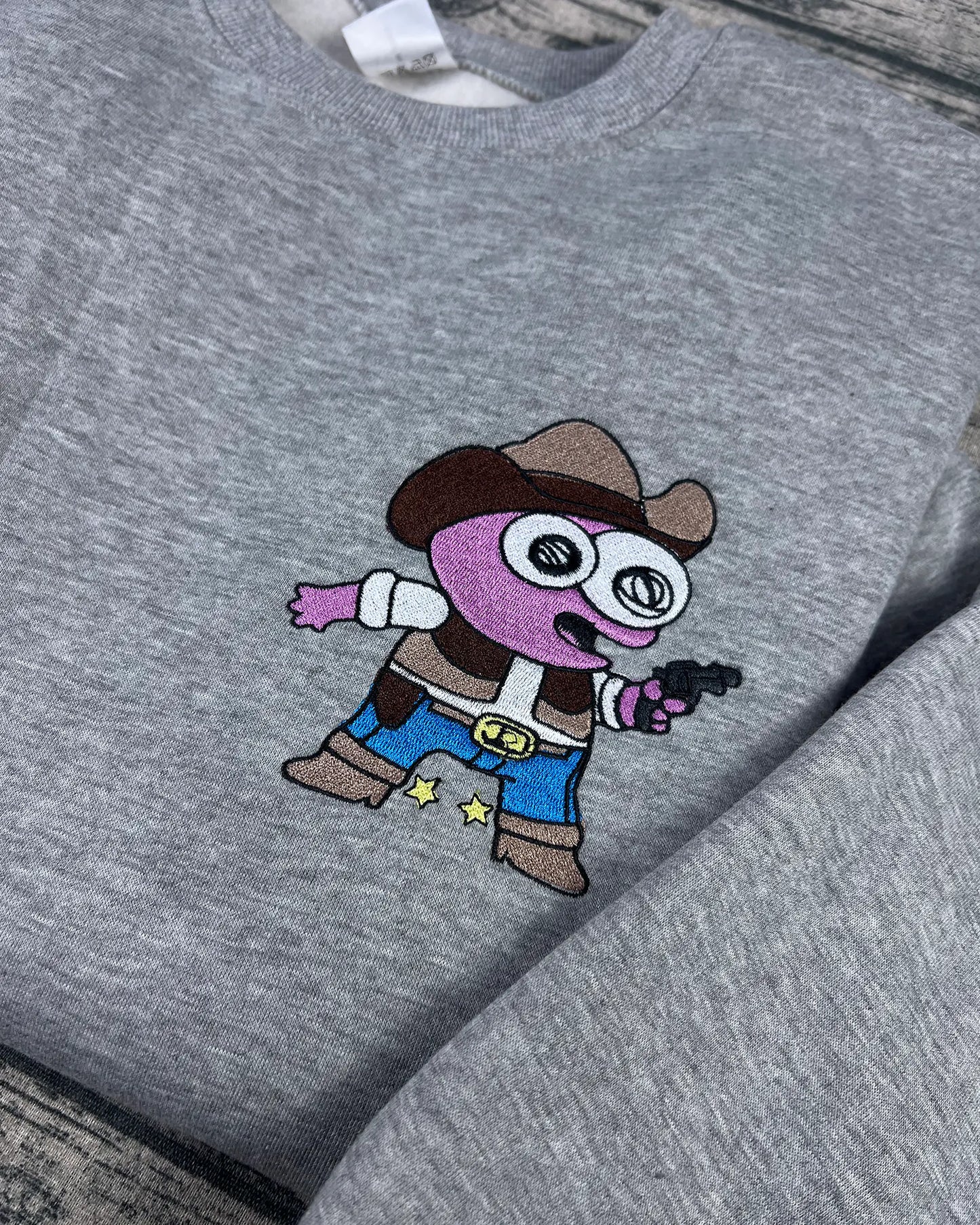 Smiling Friends Cowboy Pim Embroidery