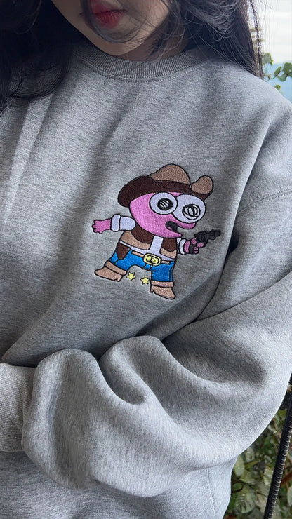 Smiling Friends Cowboy Pim Embroidery