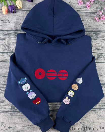 Arirang 2026 World Tour Inspired Embroidered K-Pop Fan Crewneck Sweatshirt