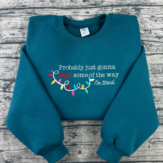 Christmas Jingle Song Embroidered Sweatshirt