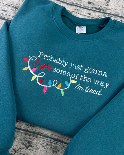 Christmas Jingle Song Embroidered Sweatshirt