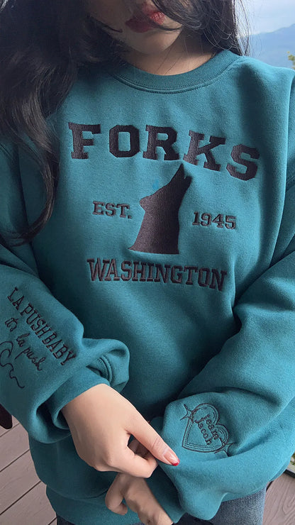 Twilight Sweatshirt: Forks Washington
