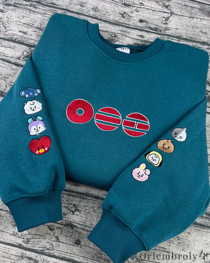 Arirang 2026 World Tour Inspired Embroidered K-Pop Fan Crewneck Sweatshirt