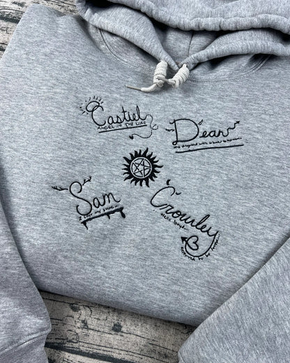 Embroidered Supernatural Sweatshirt