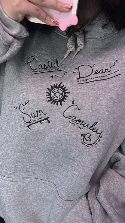Embroidered Supernatural Sweatshirt