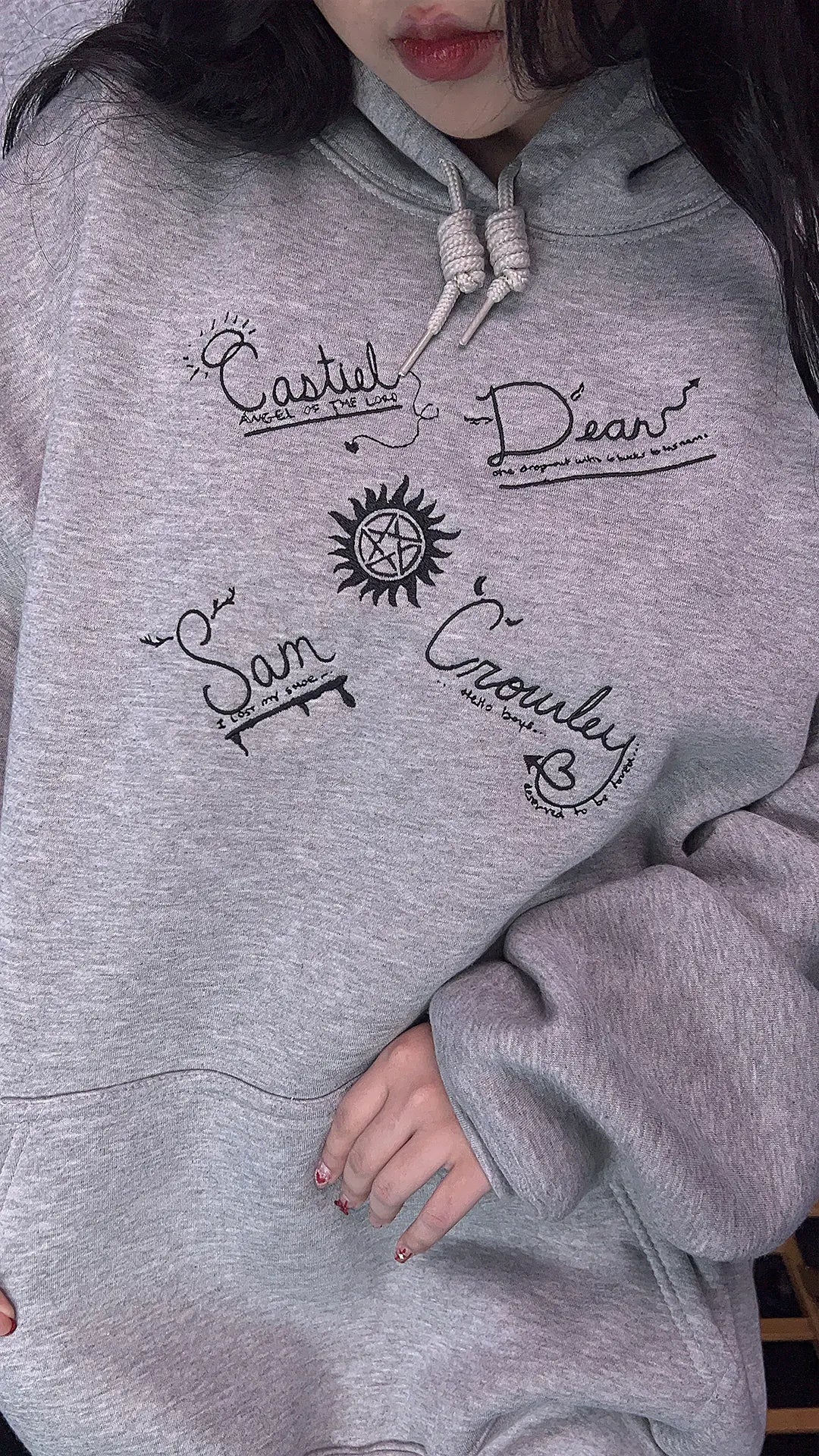 Embroidered Supernatural Sweatshirt