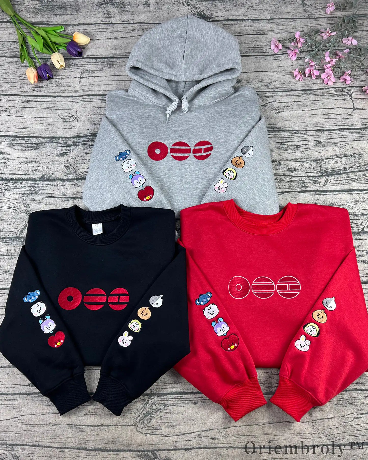 Arirang 2026 World Tour Inspired Embroidered K-Pop Fan Crewneck Sweatshirt