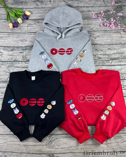 Arirang 2026 World Tour Inspired Embroidered K-Pop Fan Crewneck Sweatshirt