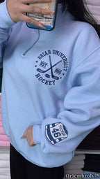 Off Campus Briar Hockey Crewneck Embroidered - Graham Tucker Logan Collection
