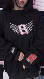 Rowdy 8 NASCAR Varsity Sweatshirt - Forever Racing Tribute