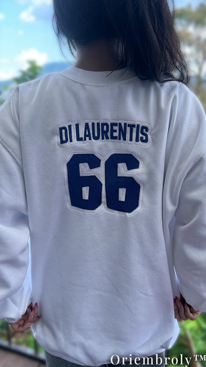 Briar University Hawks Di Laurentis 66 Embroidered Sweatshirt – Hockey Romance Crewneck