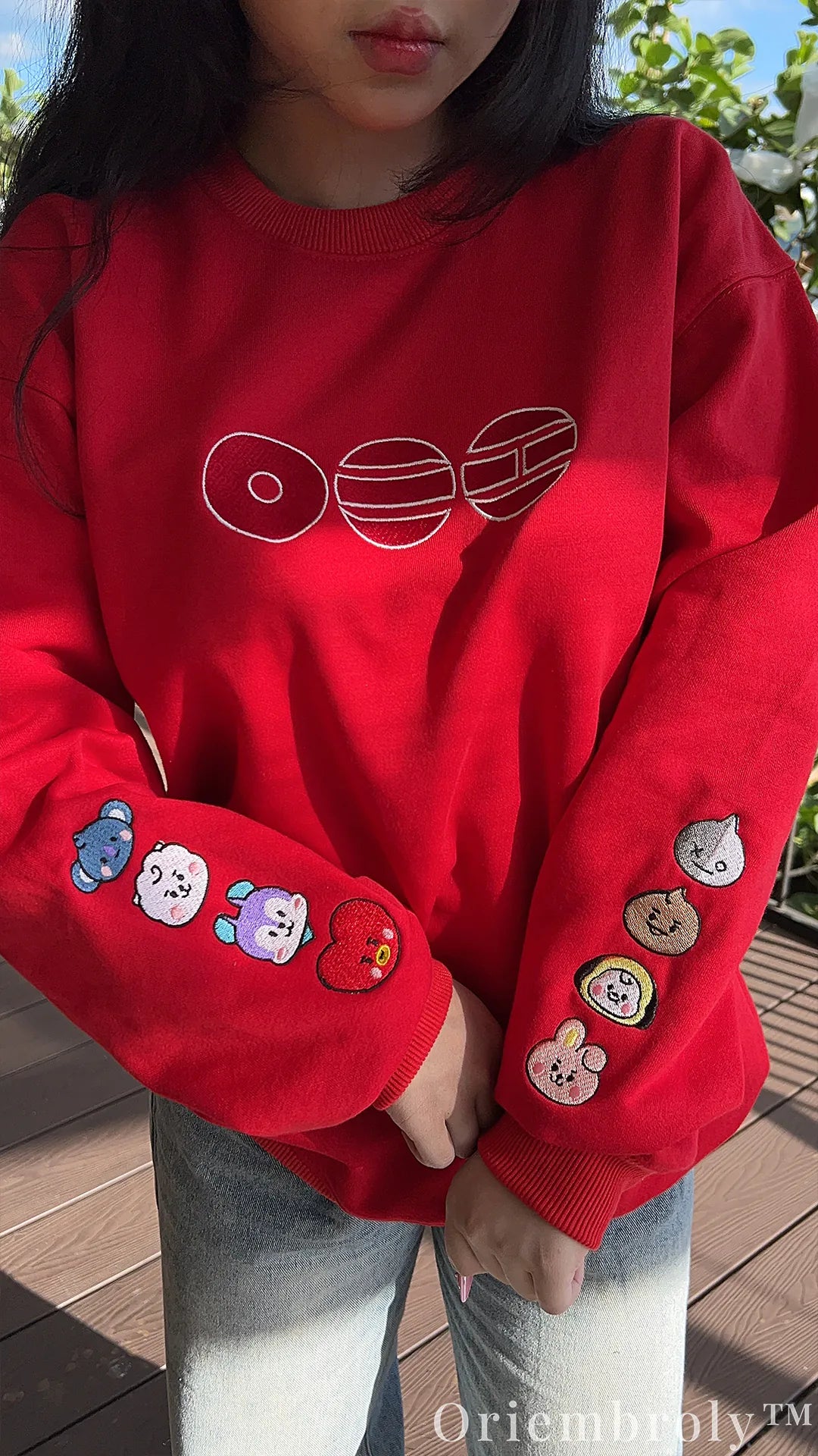 Arirang 2026 World Tour Inspired Embroidered K-Pop Fan Crewneck Sweatshirt