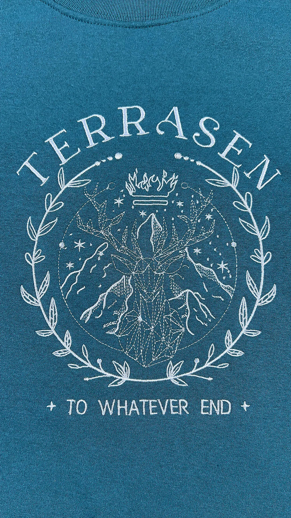 Terrasen To Whatever End Embroidered Sweatshirt