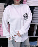 Custom Hockey Puck Embroidered Sweatshirt, Personalized Name Number Crewneck, Hockey Player Gift, Hockey Mom Sweater