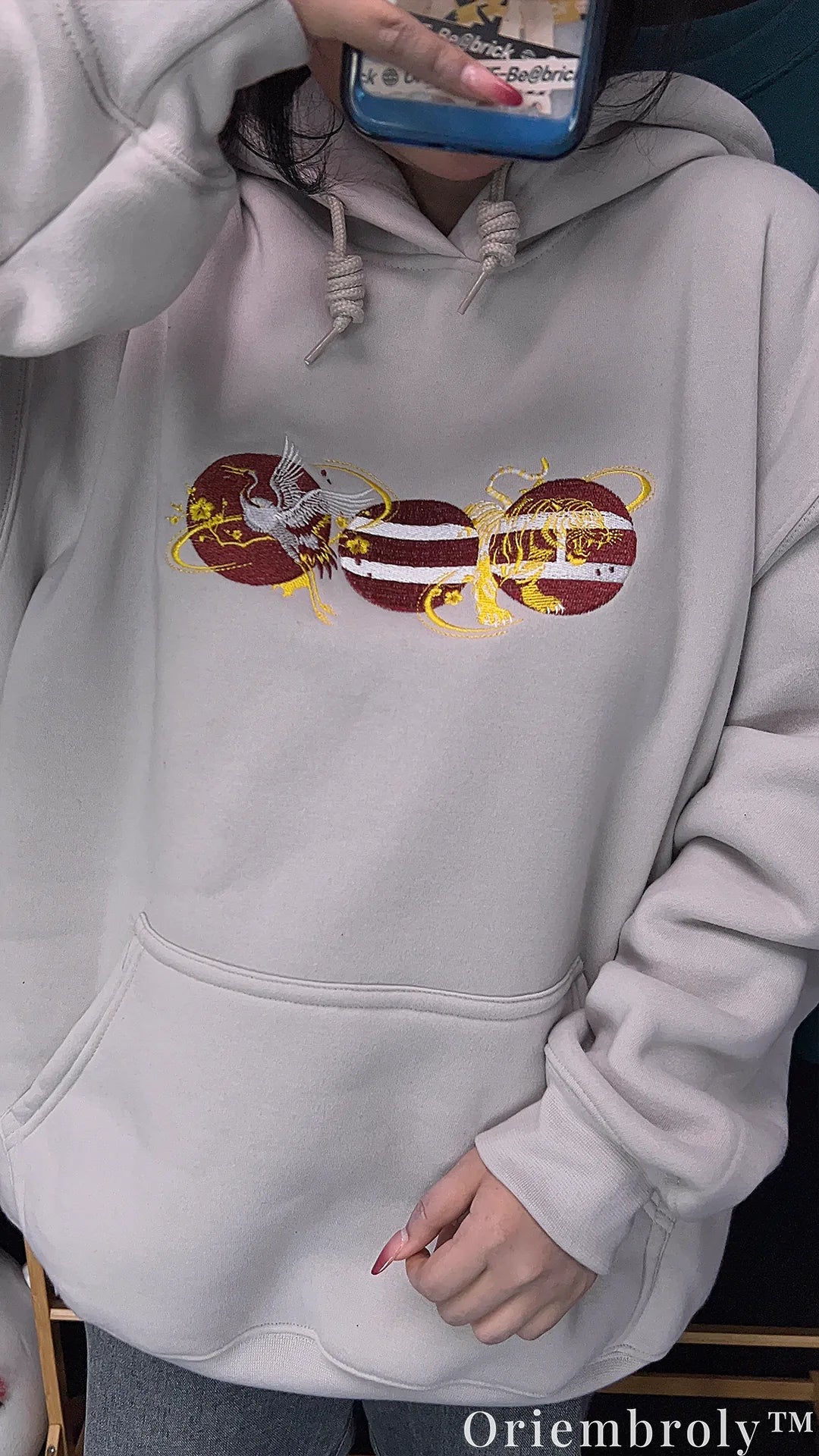 BTS Suga Agust D Daechwita Embroidered Hoodie – Kpop Streetwear Grey Sweatshirt