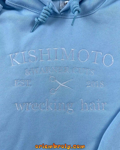 Embroidered Kishimoto & Warner Crewneck | Shatter Me Sweatshirt | Aaron Warner Hoodie