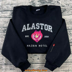 Vintage Radio Demon Inspired Embroidered Sweatshirt