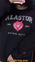 Vintage Radio Demon Inspired Embroidered Sweatshirt