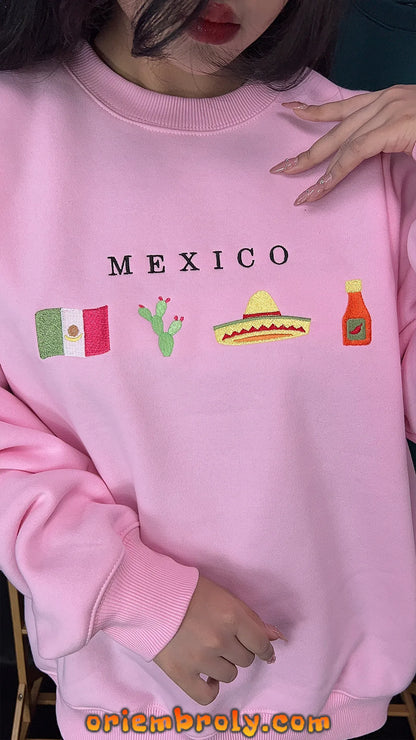 Embroidered Mexico Sweatshirt