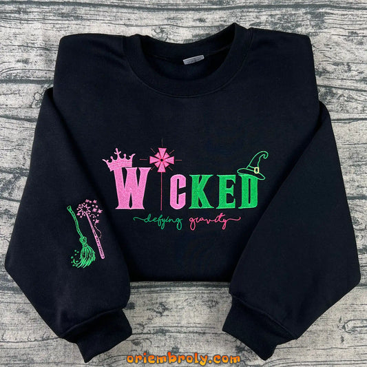 Wicked Defy Gravity Embroidered Sweatshirt