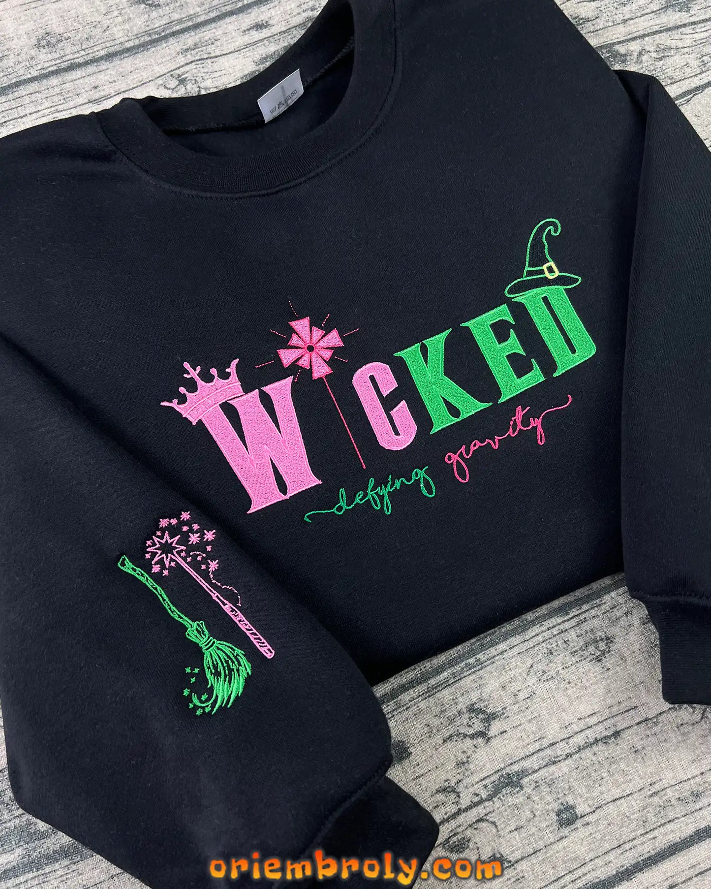 Wicked Defy Gravity Embroidered Sweatshirt