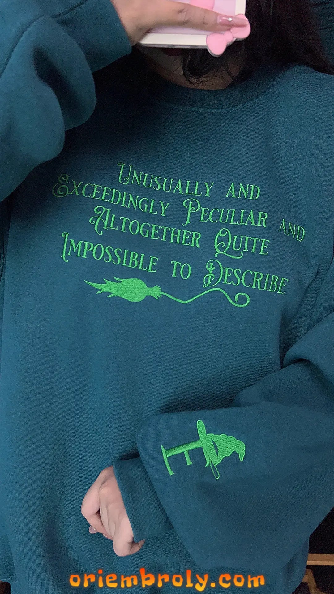 Elphaba Glinda Wicked Embroidered Sweatshirts