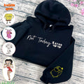 Not Today Karen Embroidered Hoodie – Funny Meme Sweatshirt with Psyduck Embroidery, Trendy Black Hoodie Gift for Gamers & Anime Fans