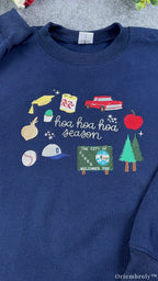 Hoa Hoa Hoa Season Vintage Truck Baseball Embroidered Crewneck Sweatshirt