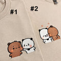 Brown Bear Couples Embroidered Sweatshirt - Oriembroly LLC