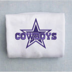 Dallas Cowboys Football Embroidered Sweatshirt - Oriembroly LLC