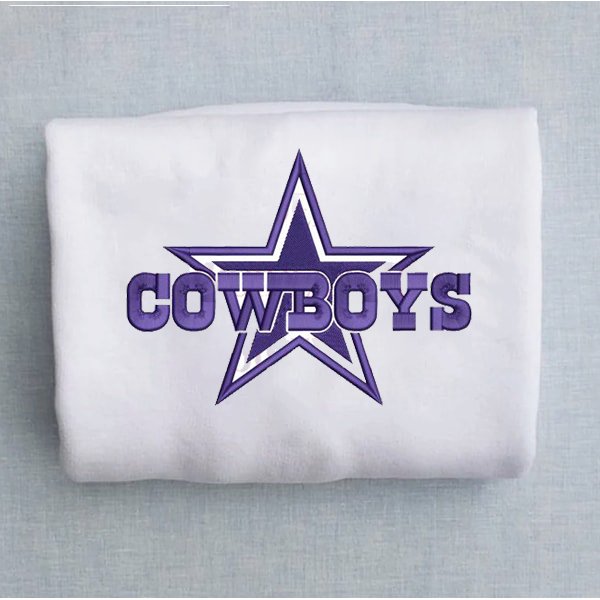 Dallas Cowboys Football Embroidered Sweatshirt - Oriembroly LLC