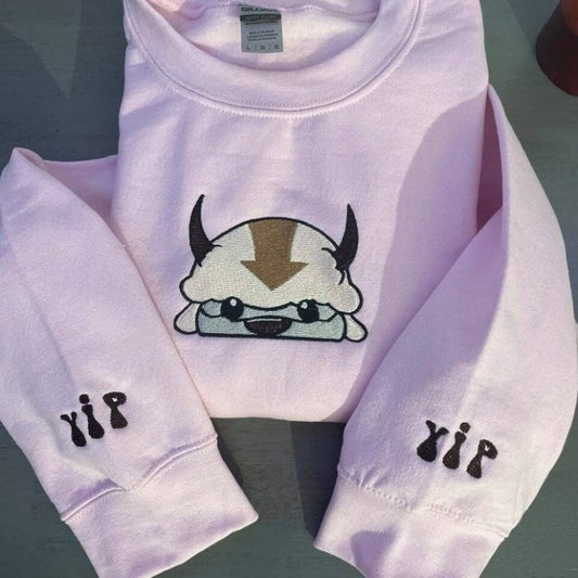 Appa Avatar Inspired Embroidered Sweatshirt