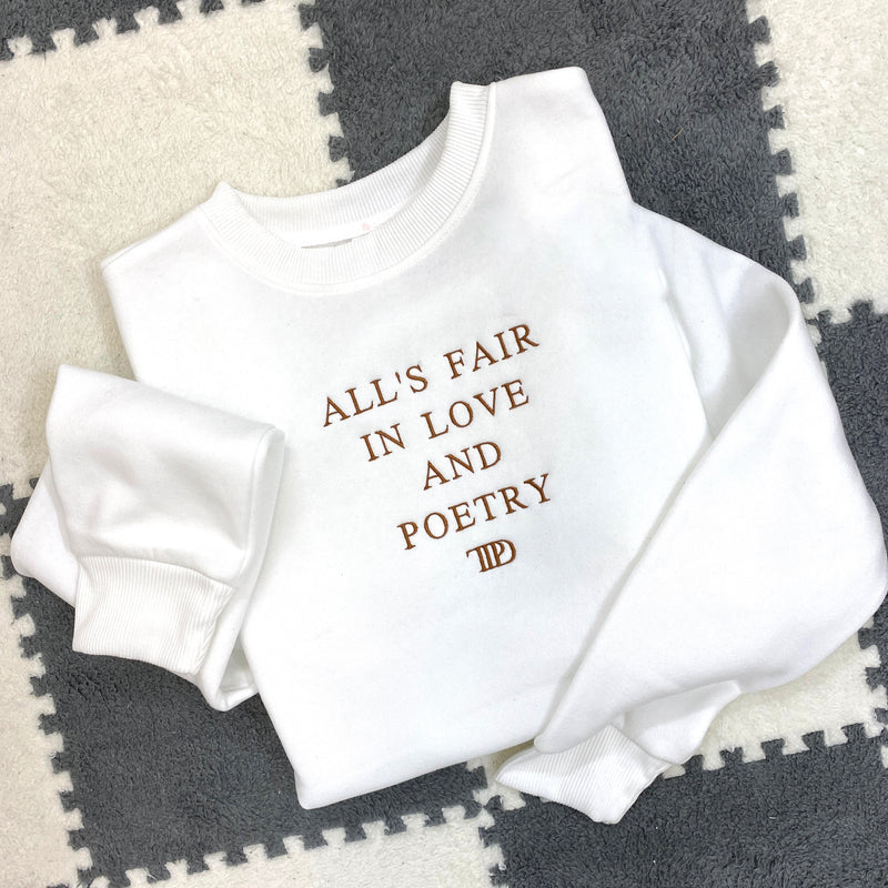 The Tortured Poets Department Embroidered Crewneck