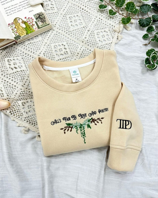 All's Fair In Love And Poetry TTPD Est 2024 Embroidered Sweatshirt 3