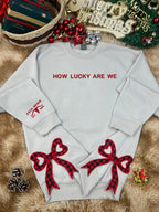 Side Bow Custom Embroidered Sweatshirt / Hoodie - Hot Trend