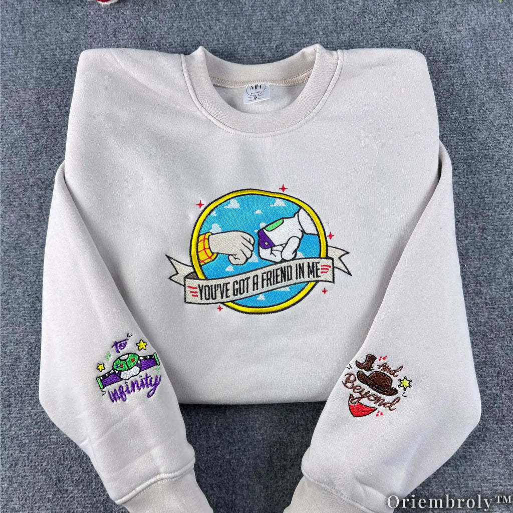 Friendship To Infinity Crewneck - Cowboy Space Ranger Patch