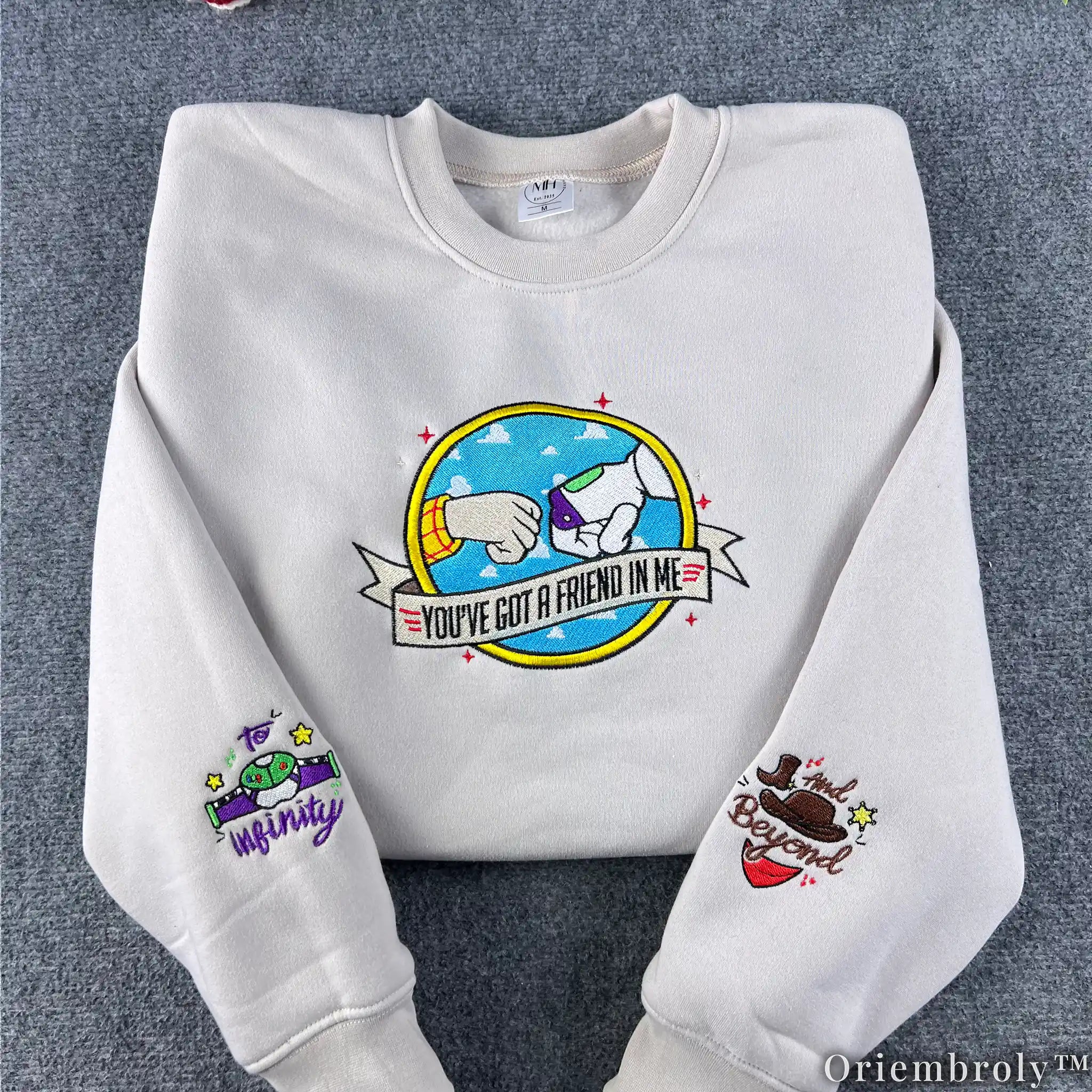 Friendship To Infinity Crewneck - Cowboy Space Ranger Patch