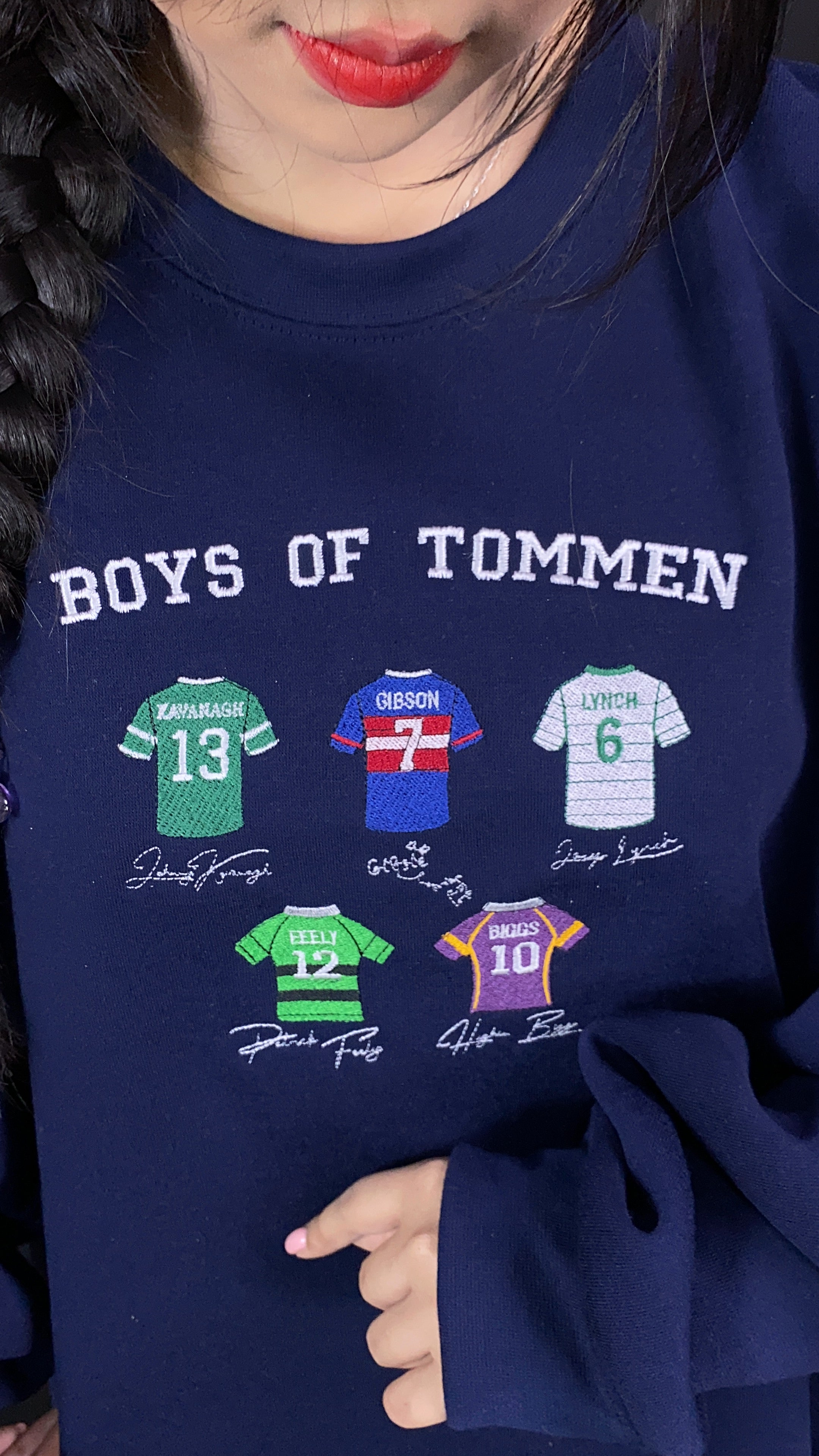 Boys of Tommen Embroidered Sweatshirt – Chloe Walsh Book Merch – Binding 13 & Keeping 13 Hoodie