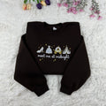Meet Me at Midnight Fairytale Embroidered Oversized Crewneck – Glass Slipper Sweatshirt