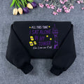 Tower Lantern Embroidered Sweatshirt – “All This Time I Sat Alone in My Tower” Crewneck