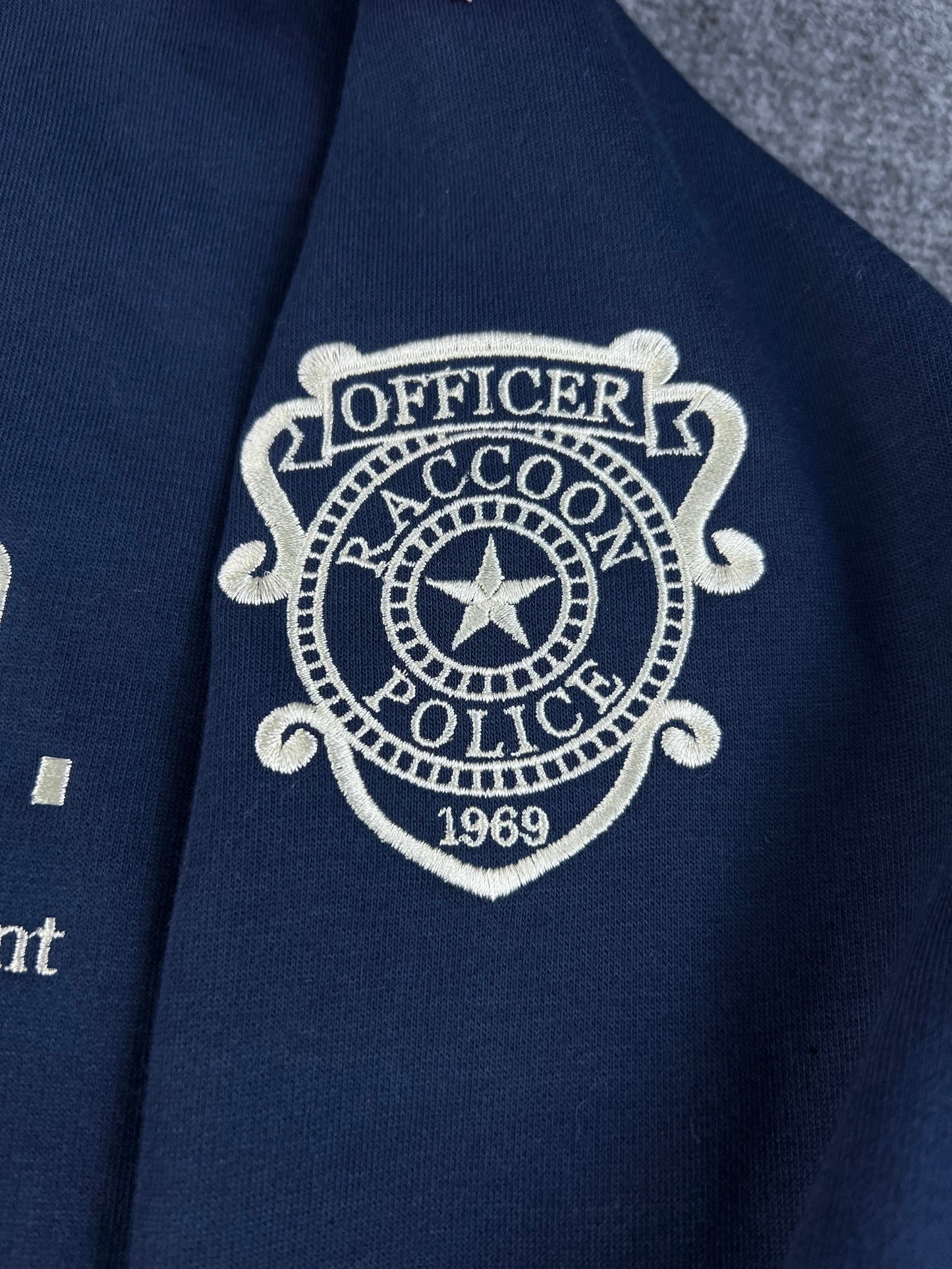 RPD Raccoon City Police Embroidered Sweatshirt – Vintage Gaming Crewneck