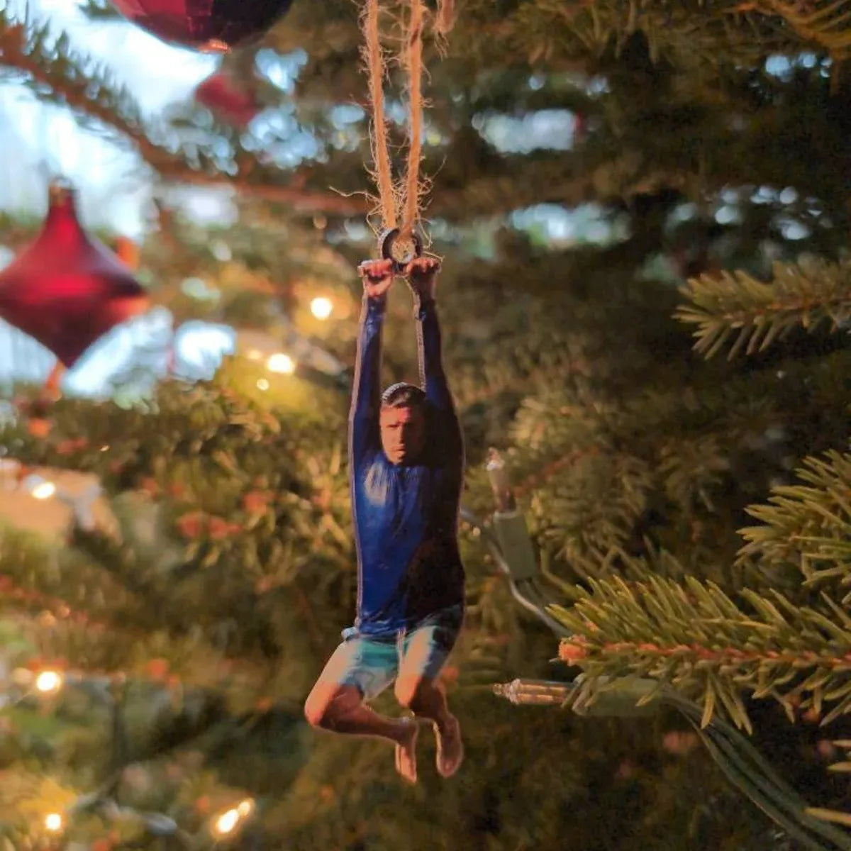 Zipline sketch acrylic ornament